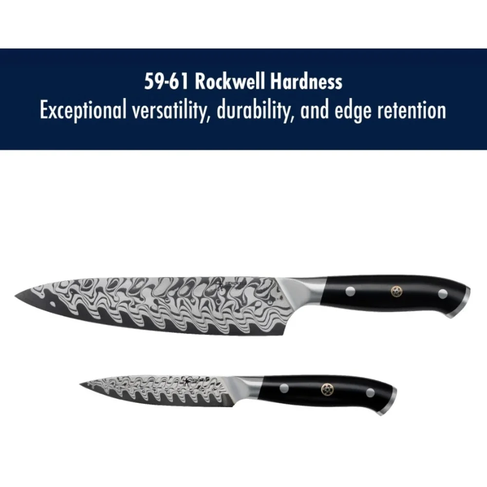 Henckels Compass Damascus 2-pc Starter Knife Set Brand New Gift SET Packaging!